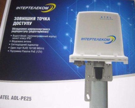 Оборудование для ШПД Интернета от Интертелеком