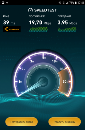 Скорость 3G Интернета Vodafone WCDMA